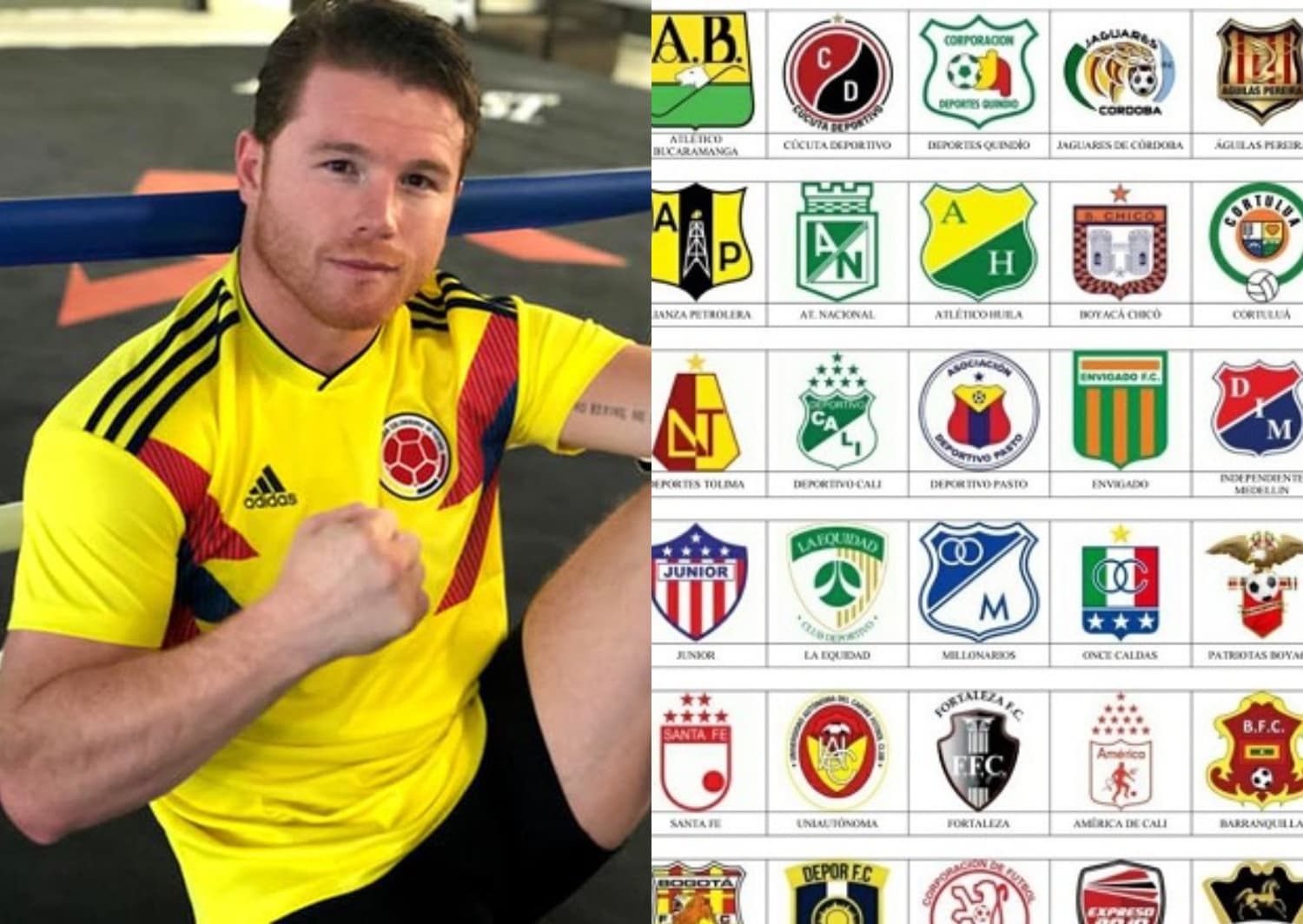 Al mexicano Saúl Álvarez le gusta el fútbol y sueña con invertir en un equipo, en su país no han aceptado sus ofertas y en Colombia es bienvenido.