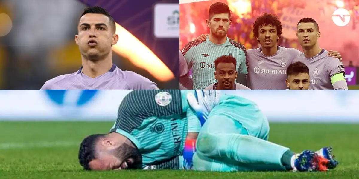 Al Nassr sufrió una dura derrota y hubo un emotivo gesto de los jugadores con el lesionado David Ospina.