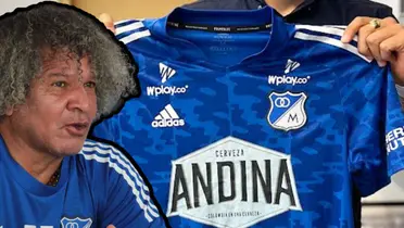 Alberto Gamero dando unas declaraciones en Millonarios FC
