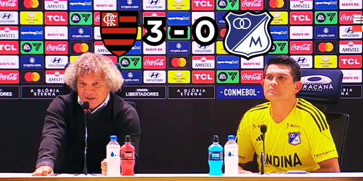 Alberto Gamero en rueda de prensa tras perder contra Flamengo