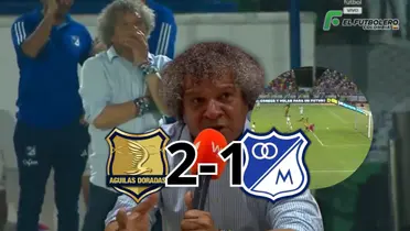 Alberto Gamero Foto: Captura de Win Sports, Dimayor y Escudoteca PN