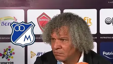 Alberto Gamero habló desde Millonarios FC. Foto de Gamero tomada de rueda de prensa El Rincón Embajador.