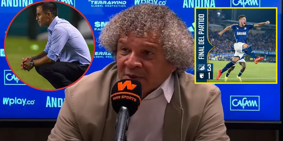 Alberto Gamero le dio cátedra a Peirano, lo que dijo tras triunfo de Millonarios