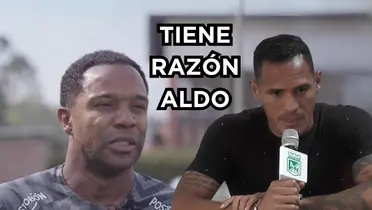 Aldo habló de la salida de Dorlan de Nacional. Foto de Aldo tomada de captura de pantalla Nacional es Pasión y Dorlan de Twitter @nacional