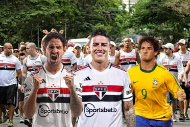 Alexander Pato aplaudió la llegada de James Rodríguez al São Paulo de Brasil.