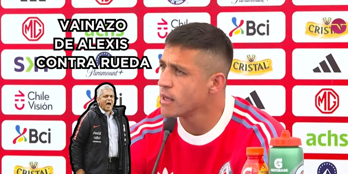 Alexis Sánchez le lanzó un vainazo en Chile a Reinaldo Rueda.