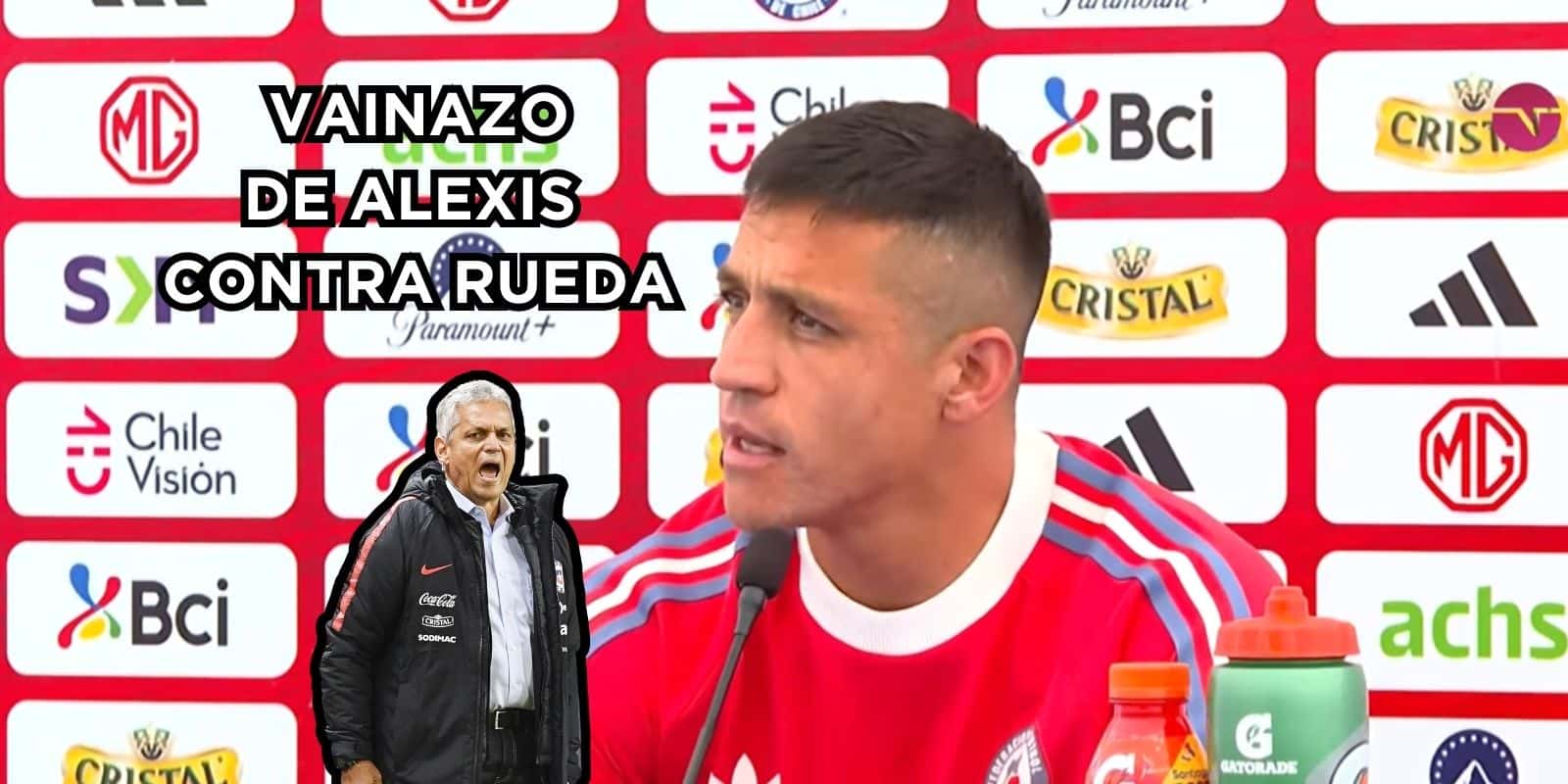Alexis Sánchez le lanzó un vainazo en Chile a Reinaldo Rueda.