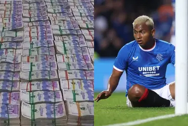 Alfredo Morelos de más a menos en el Rangers de Escocia, le lanzan ácidos comentarios.