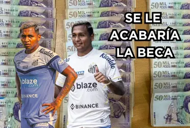 Alfredo Morelos genera dudas en el Santos de Brasil.