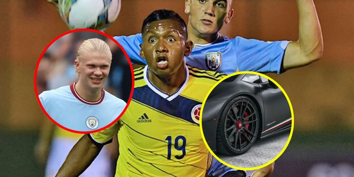 Alfredo Morelos se ha dado lujos en temas de autos al estilo de Erling Haaland.