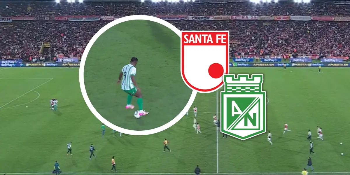 Alfredo Morelos se inventó una jugada provocadora que desató el caos en Bogotá Foto: Captura de Win Sports y Escudoteca