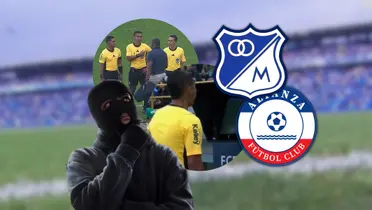 Alianza no pudo lograr el empate gracias a una polémica arbitral Foto: Escudoteca, Pexels y Captura de Win Sports