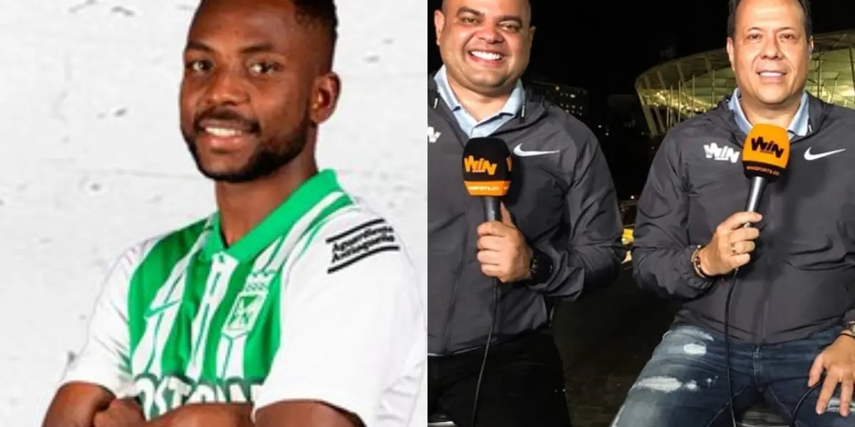 Álvaro Angulo marcó el gol del triunfo en Atlético Nacional y descrestó la narración de Win Sports que criticaba a Atlético Nacional según los hinchas.