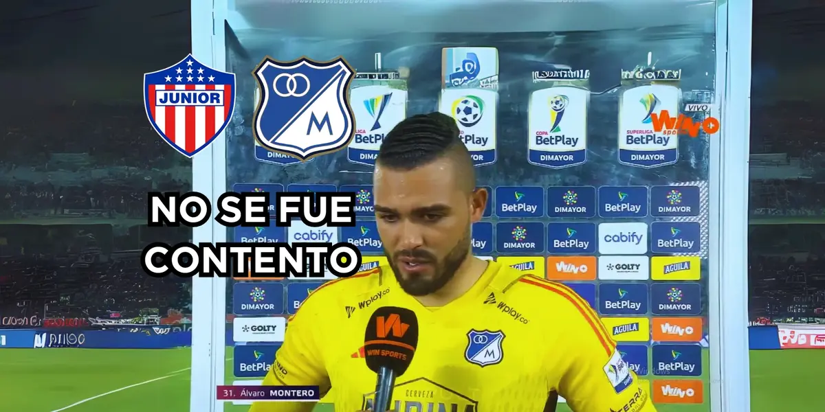 Álvaro Montero habló en Millonarios FC tras caer contra Junior FC.