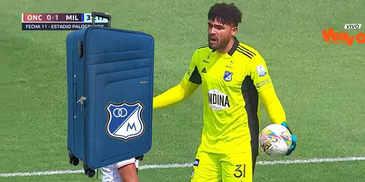 Álvaro Montero jugando con Millonarios FC