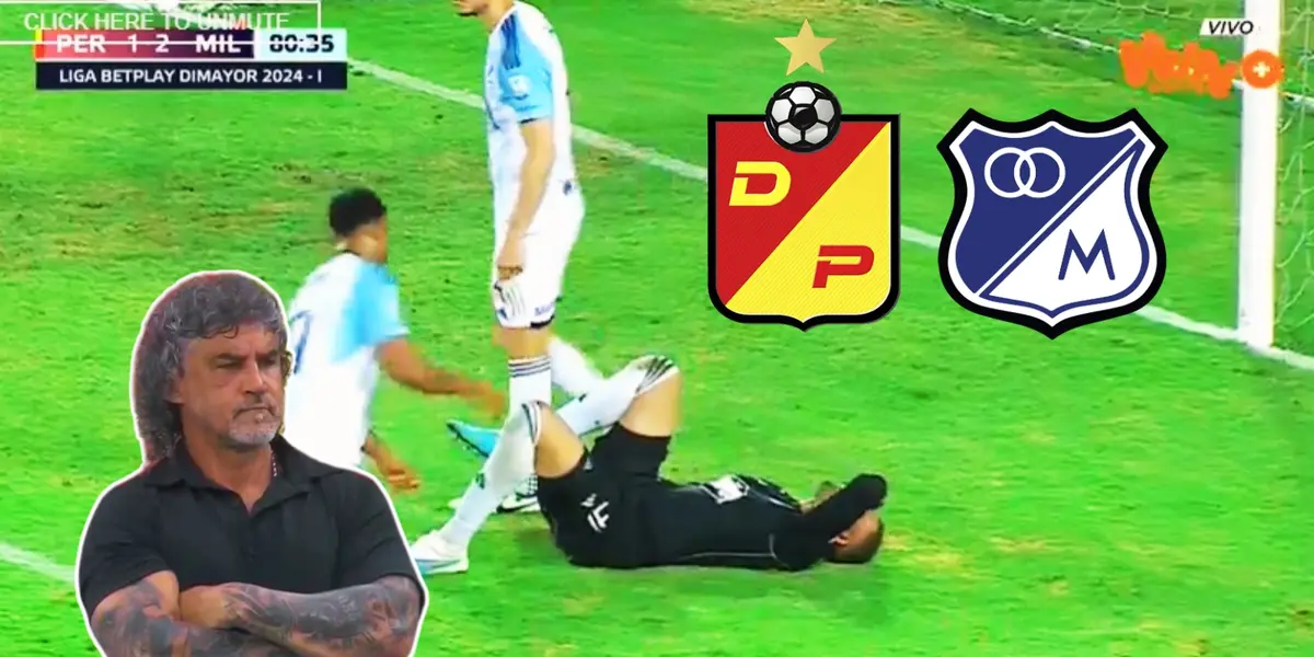 Álvaro Montero tendido en el campo