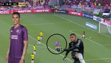 Álvaro Montero tirado en el césped del Estadio de Maracaná de Rio de Janeiro