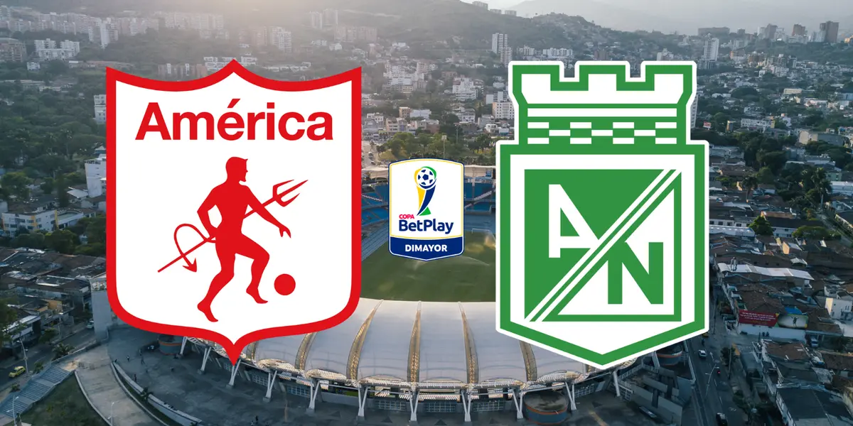América de Cali vs Atlético Nacional Foto: El País y Escudoteca