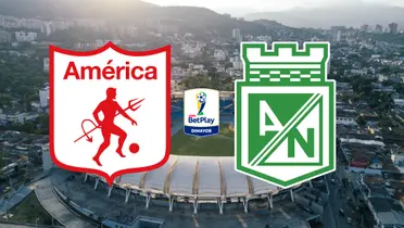 América de Cali vs Atlético Nacional Foto: El País y Escudoteca