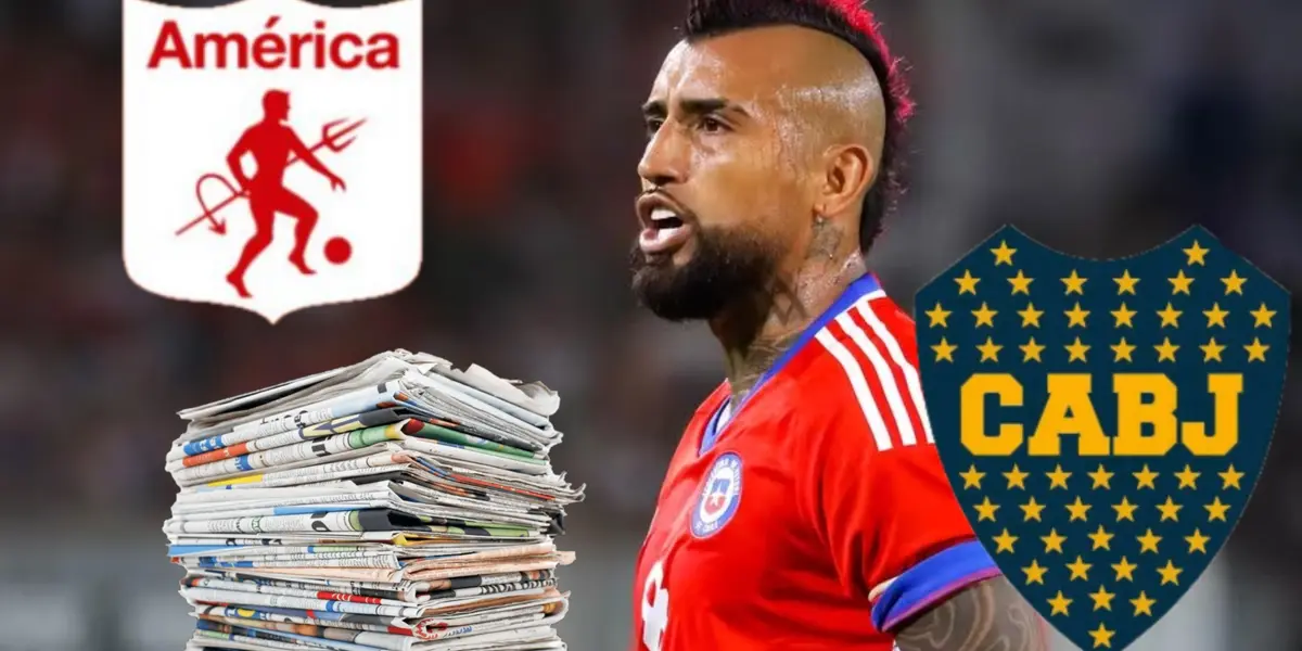 América se pelea a Arturo Vidal con Boca Junior y lo que dijo la prensa argentina