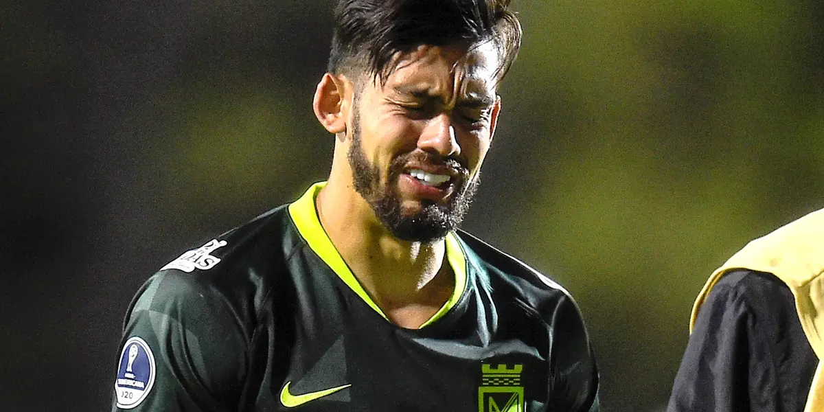 Andrés Andrade fue inhabilitado para jugar ante América de Cali y entonces el futbolista de Atlético Nacional explotó de furia ante DIMAYOR en Instagram.