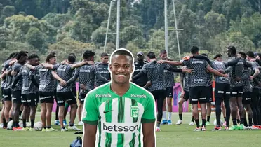 Andrés Felipe Román con la camiseta de Atlético Nacional