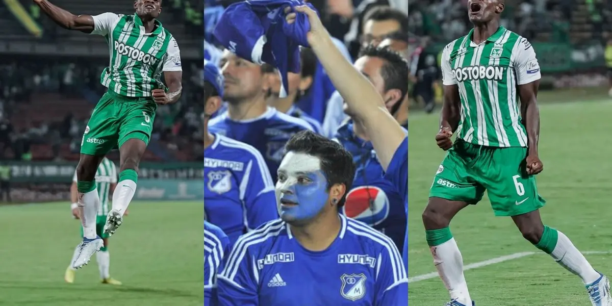 Andrés Felipe Román marcó su primer gol con Atlético Nacional y hubo debate en las redes sociales con los hinchas de Millonarios FC.