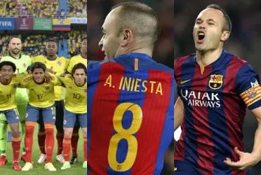 Andrés Iniesta tiene la camiseta del colombiano Michael Ortega en su museo y todo se dio por un episodio bastante peculiar en Europa.