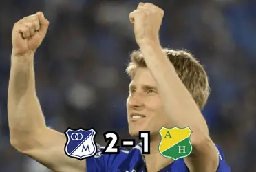 Andrés Llinás volvió a anotar un gol de oro para Millonarios, escuadra que rompió una mala racha en la Liga BetPlay.