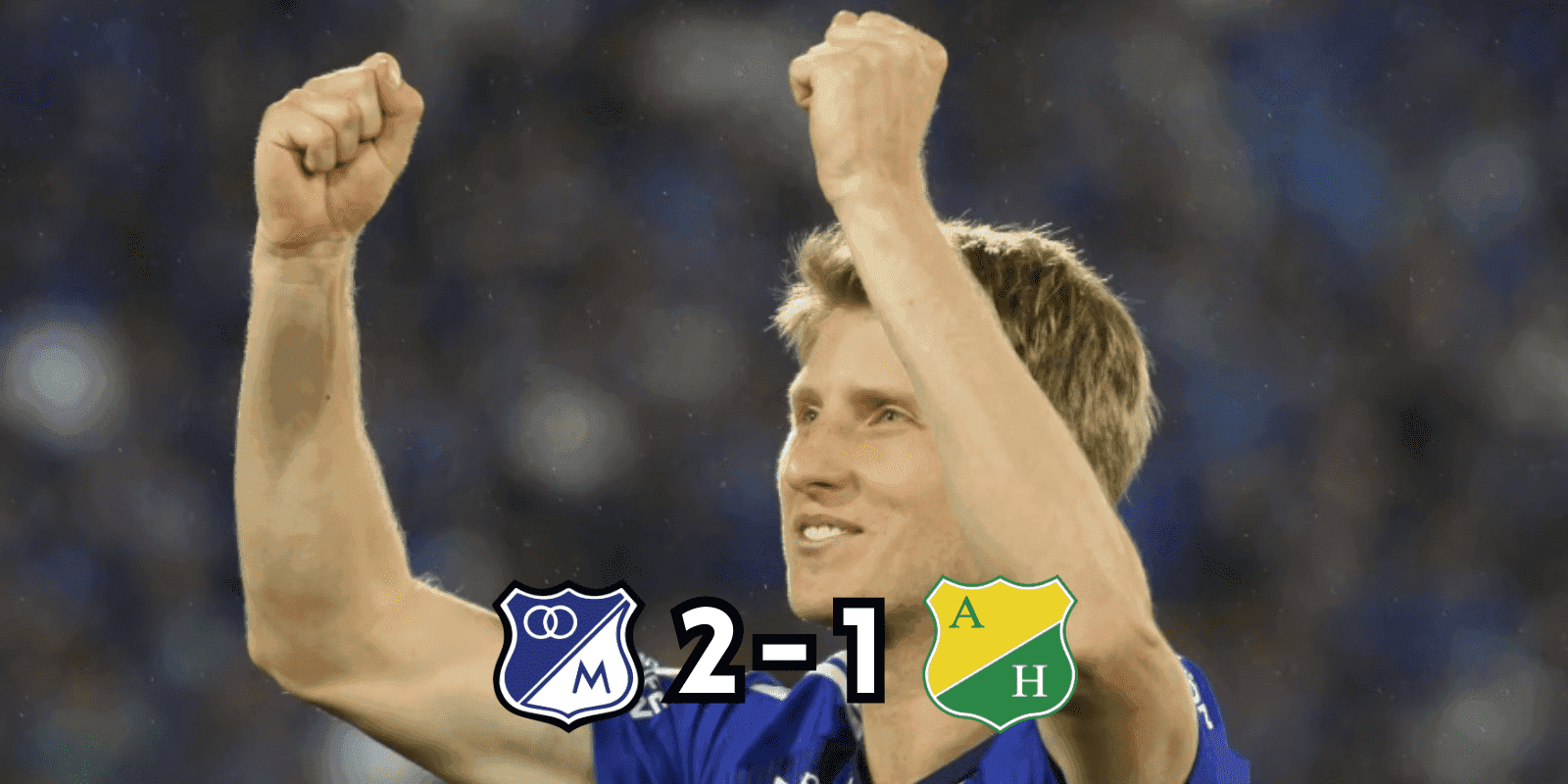 Andrés Llinás volvió a anotar un gol de oro para Millonarios, escuadra que rompió una mala racha en la Liga BetPlay.