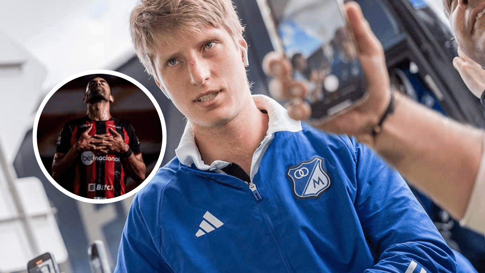 Andrés Llinás y Santiago Tréllez Foto: Millonarios FC y Redes de Santiago Tréllez
