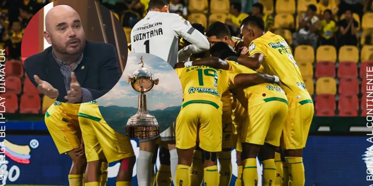 Andrés Marocco y su pedido para la Copa Libertadores con Bucaramanga Foto: X, Conmebol, AB