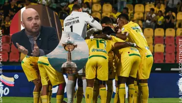 Andrés Marocco y su pedido para la Copa Libertadores con Bucaramanga Foto: X, Conmebol, AB