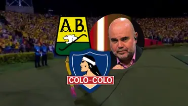 Andrés Marocco y su primera reacción tras el empate de Bucaramanga en Libertadores Foto: Escudoteca, ESPN y captura