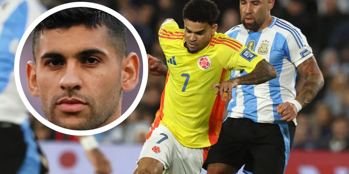 ¡"Aniquilado"! Jugador colombiano le envió un mensaje directo a Cuti Romero. Foto: Transfermarkt y Conmebol