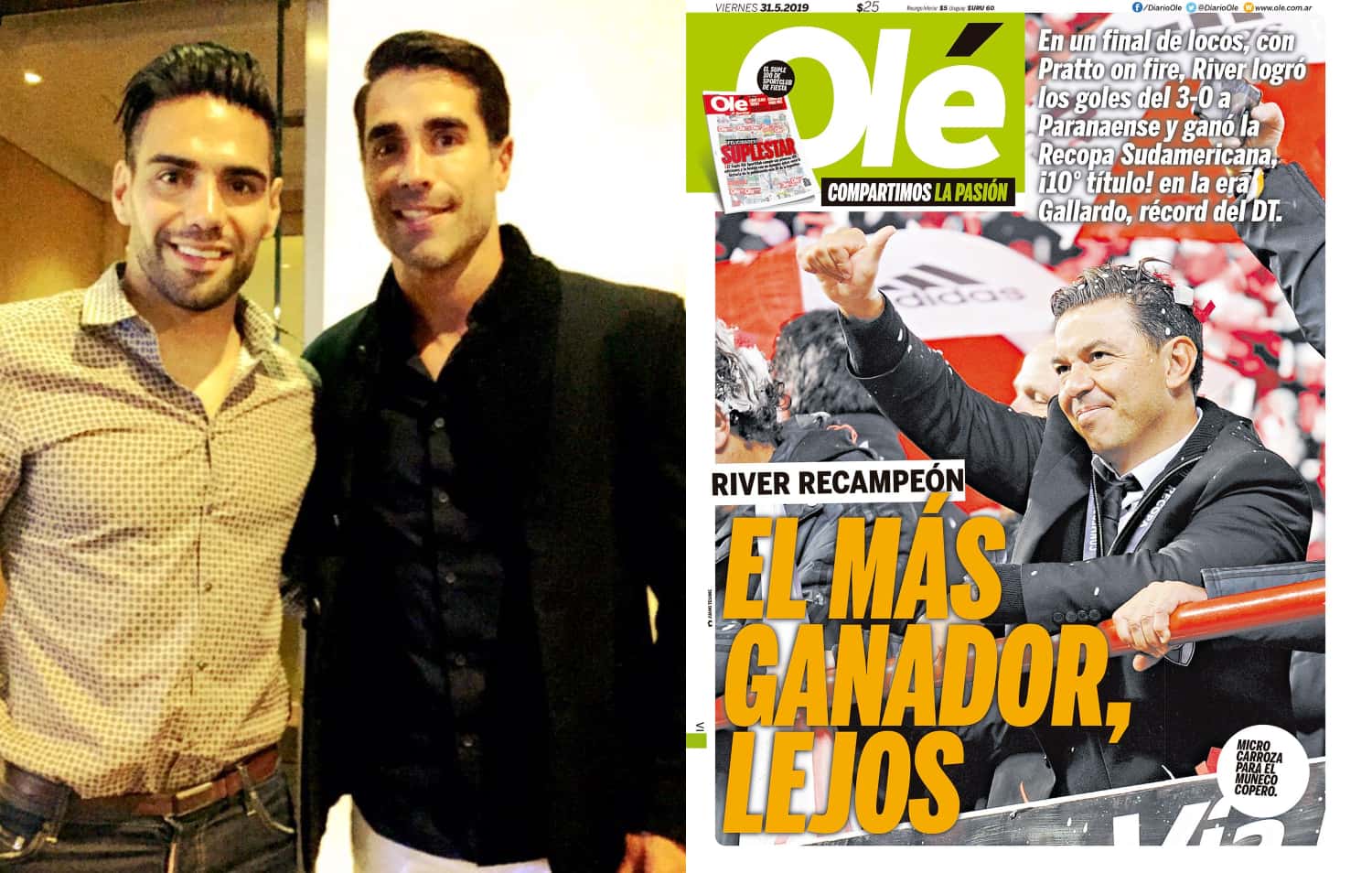 Ante la inminente llegada de Miguel Ángel Borja al River Plate, la prensa en Argentina recordó a Radamel Falcao y Juan Pablo Ángel.