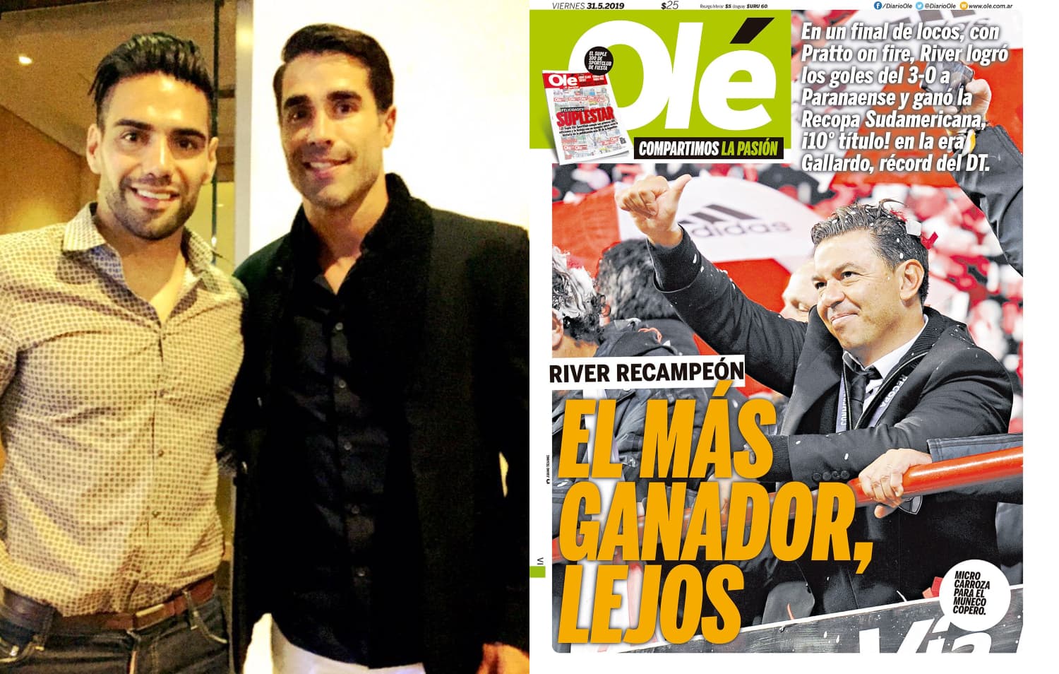 Ante la inminente llegada de Miguel Ángel Borja al River Plate, la prensa en Argentina recordó a Radamel Falcao y Juan Pablo Ángel.