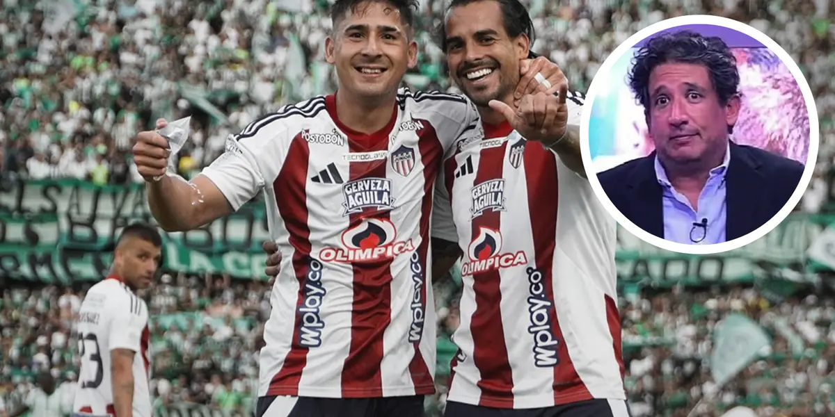 Antonio Casale encendió la polémica en Barranquilla con Junior y luego tuvo que salir a responder.  Foto: Captura de ESPN y Junior FC