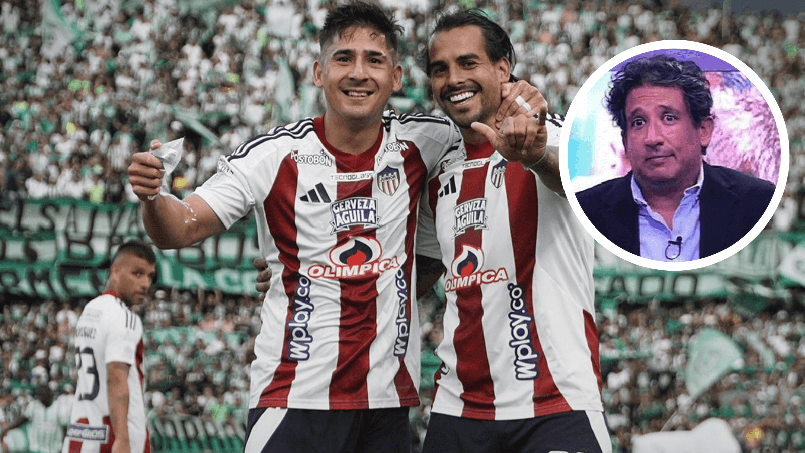 Antonio Casale encendió la polémica en Barranquilla con Junior y luego tuvo que salir a responder. Foto: Captura de ESPN y Junior FC