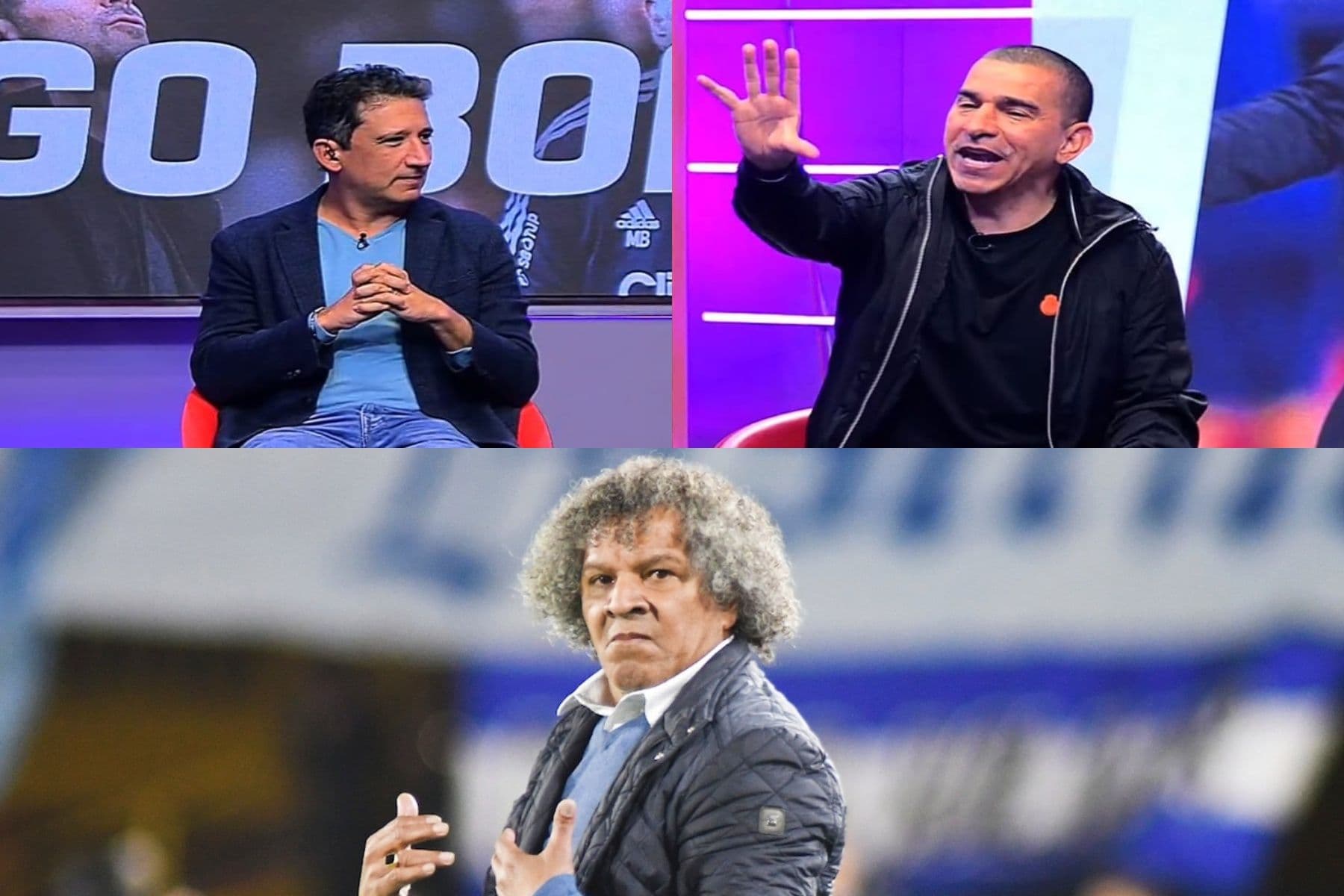 Antonio Casale y el ex jugador de Atlético Nacional Víctor Hugo Aristizábal debatieron en ESPN Colombia.