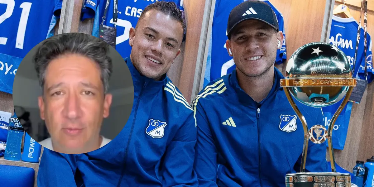 Antonio Casale y Millonarios FC Foto: MFC, Captura de X y CONMEBOL