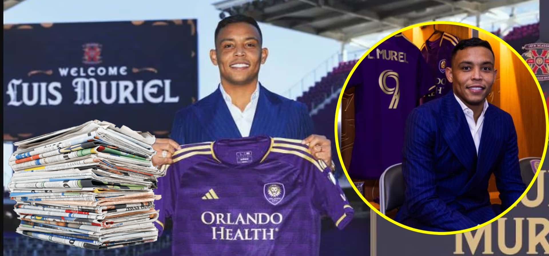 Apenas firmó en la MLS y lo que dijo la prensa de Luis Muriel (Foto tomada de AS y Fútbolred)