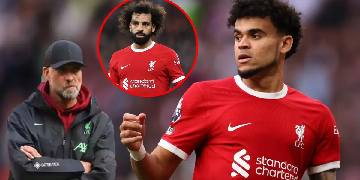 Apenas regresó Salah y lo que hizo Jürgen Klopp con Luis Díaz en el Liverpool FC