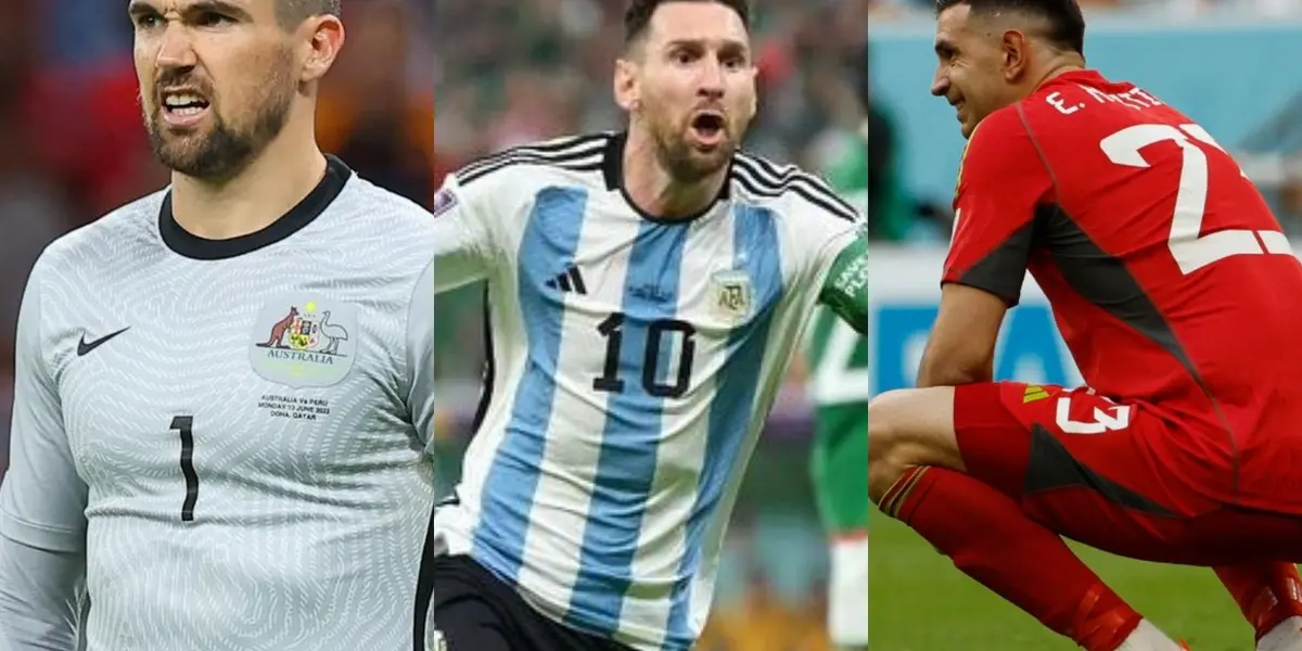 Argentina está ganando 2-1 parcialmente ante Australia tras un regalo del arquero Mathew Ryan en los octavos de final de la Copa Mundo de Catar 2022