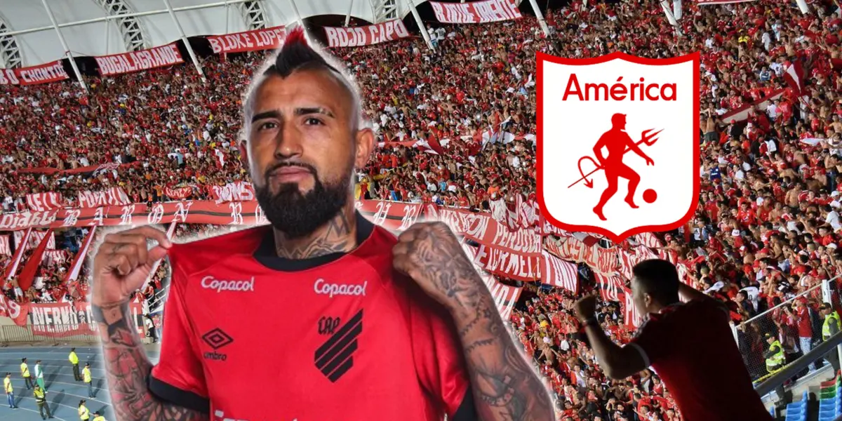 Arturo Vidal con la camiseta de Paranaense.