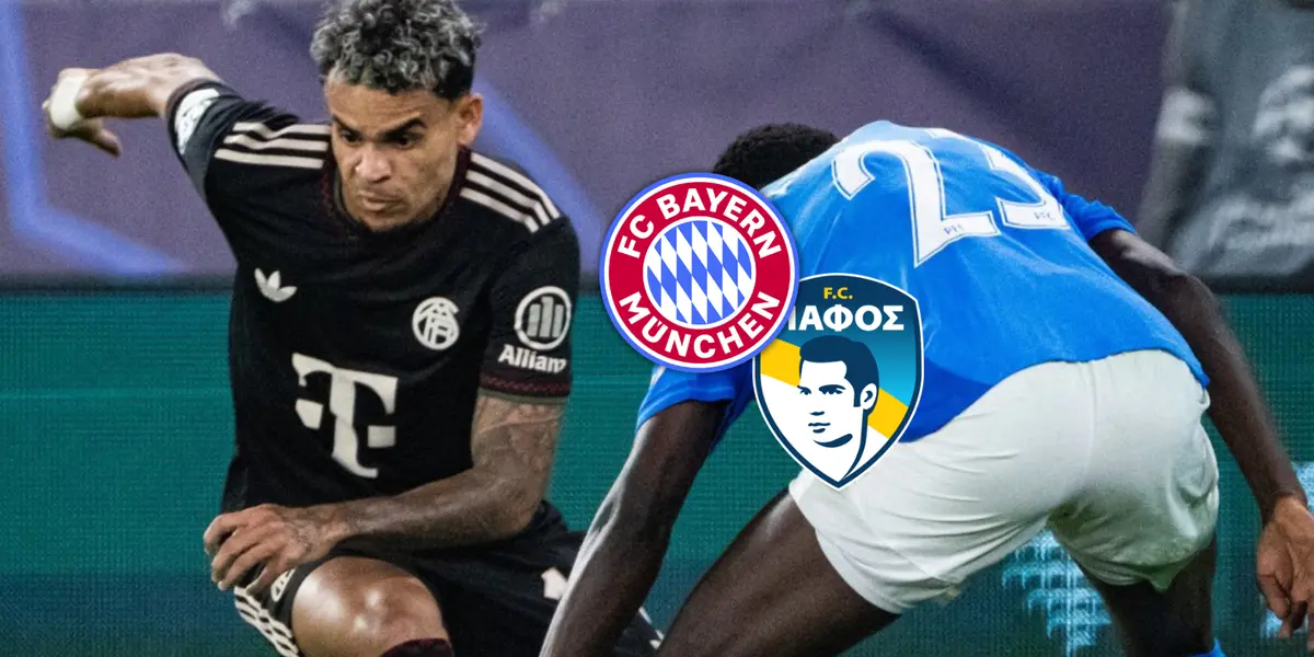 Así fue el partido de Luis Díaz esta tarde en Champions Foto: Escudoteca y FC Bayern