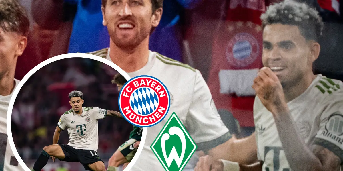 Así le fue a Luis Díaz en la Bundesliga tras la goleada del Bayern Múnich Foto: Escudoteca y Bayern Múnich