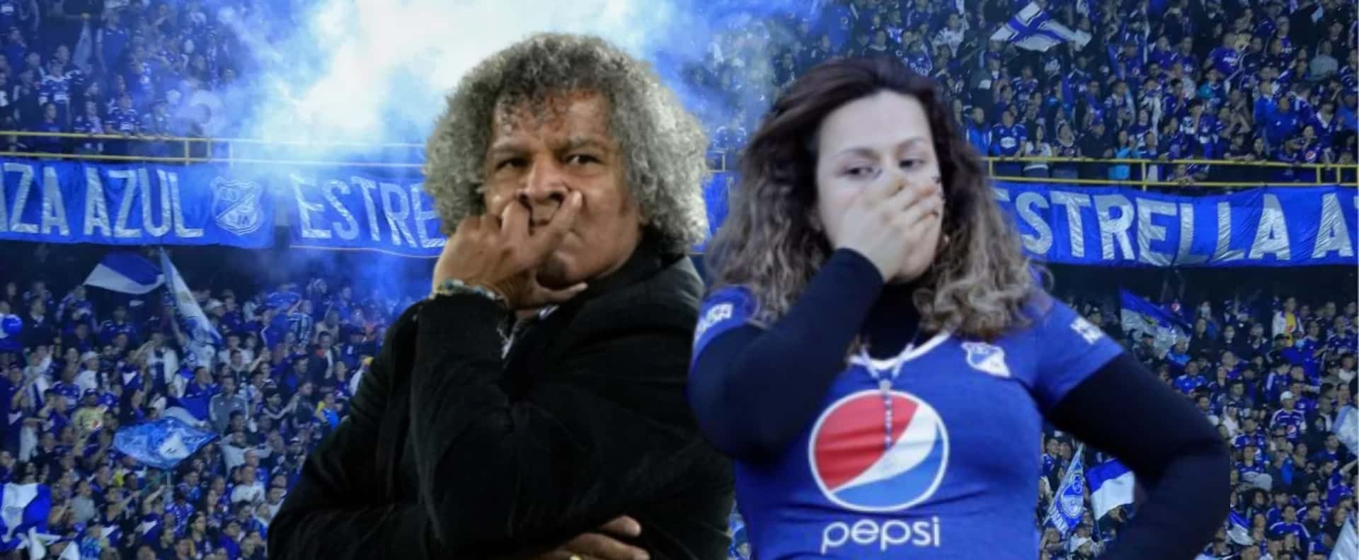 Así lo dio a entender el samario. Foto de fondo tomada de Antena 2, de Gamero de Win y de hincha de Futboled.