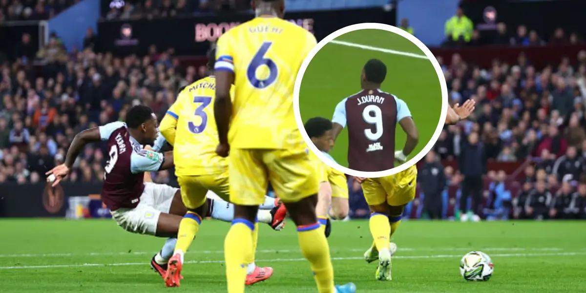 Sigue rompiendola en Inglaterra, así fue el golazo de Jhon Jader Durán con el Aston Villa