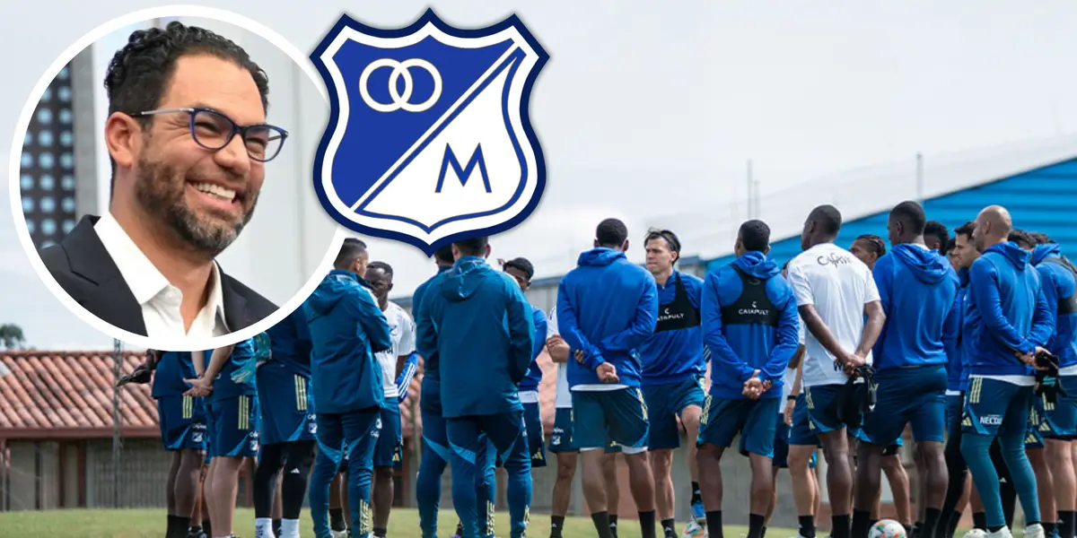 Atención a la decisión que están por tomar en Millonarios con el Gato Pérez Foto: Millonarios FC, Escudoteca y Captura de Win Sports